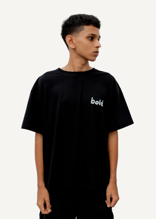 Bold Signature Tee - Black - Image 2