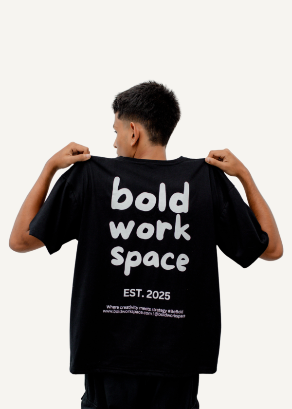 Bold Signature Tee - Black - Image 3