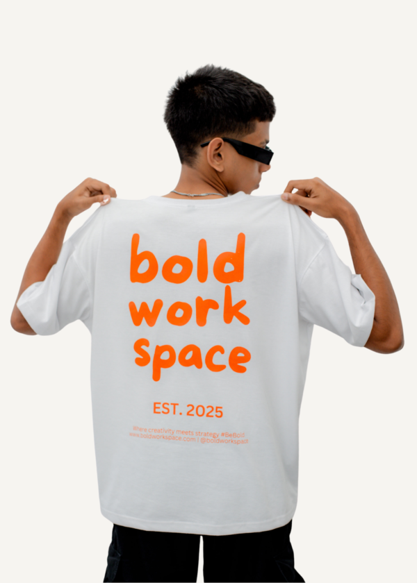 Bold Signature Tee - White - Image 3