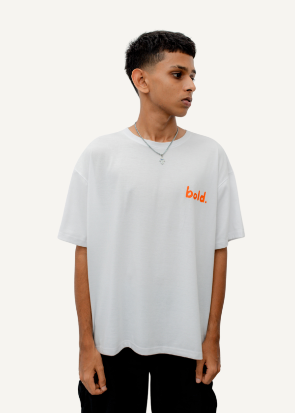 Bold Signature Tee - White - Image 2